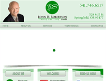 Tablet Screenshot of drlonnrobertson.com